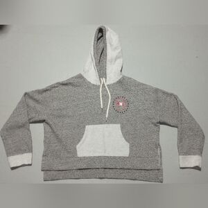 Nebraska Huskers Gray And White Hoodie, Size XL